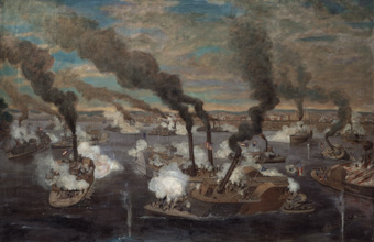 The Great Naval Battle Opposite the City of Memphis