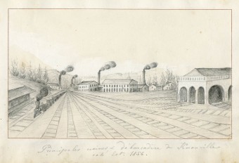 Principales usines & de barcadere de Knoxville cote est. 1856